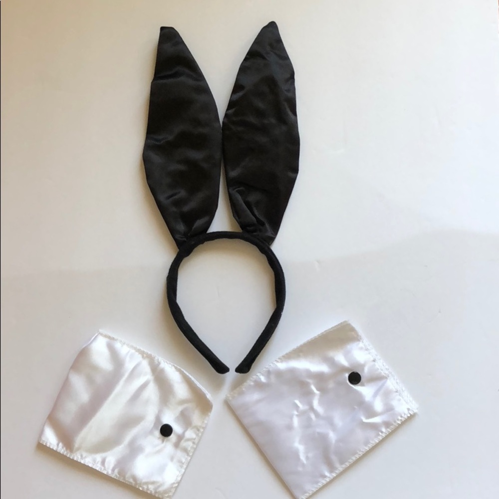 Halloween bunny ear headband hand pieces costume